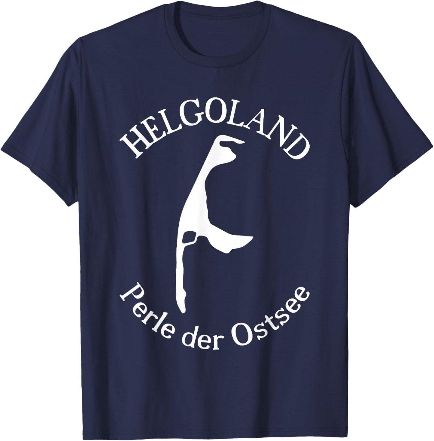 Helgoland or Sylt - Pearl of the Baltic Sea - Fun , black T-Shirt - T-Shirt | Navy