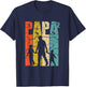 Men's with German Text "Papa 2 Söhne Dad hoch 2 zweifach Vater ZwillingPAPa", black, s T-Shirt - T-Shirt | Navy