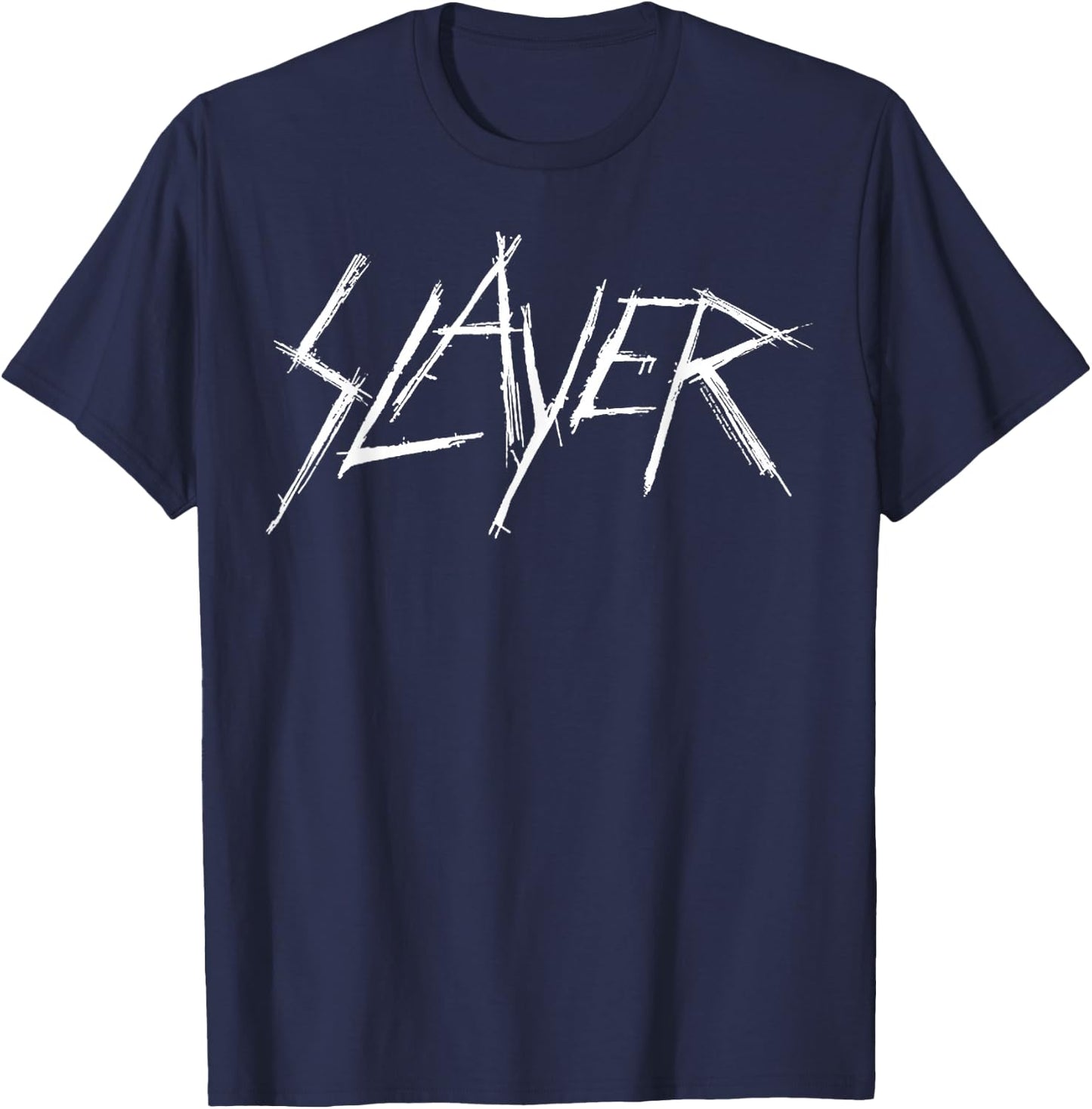Slayer Scratchy Logo , black T-Shirt - T-Shirt | Navy