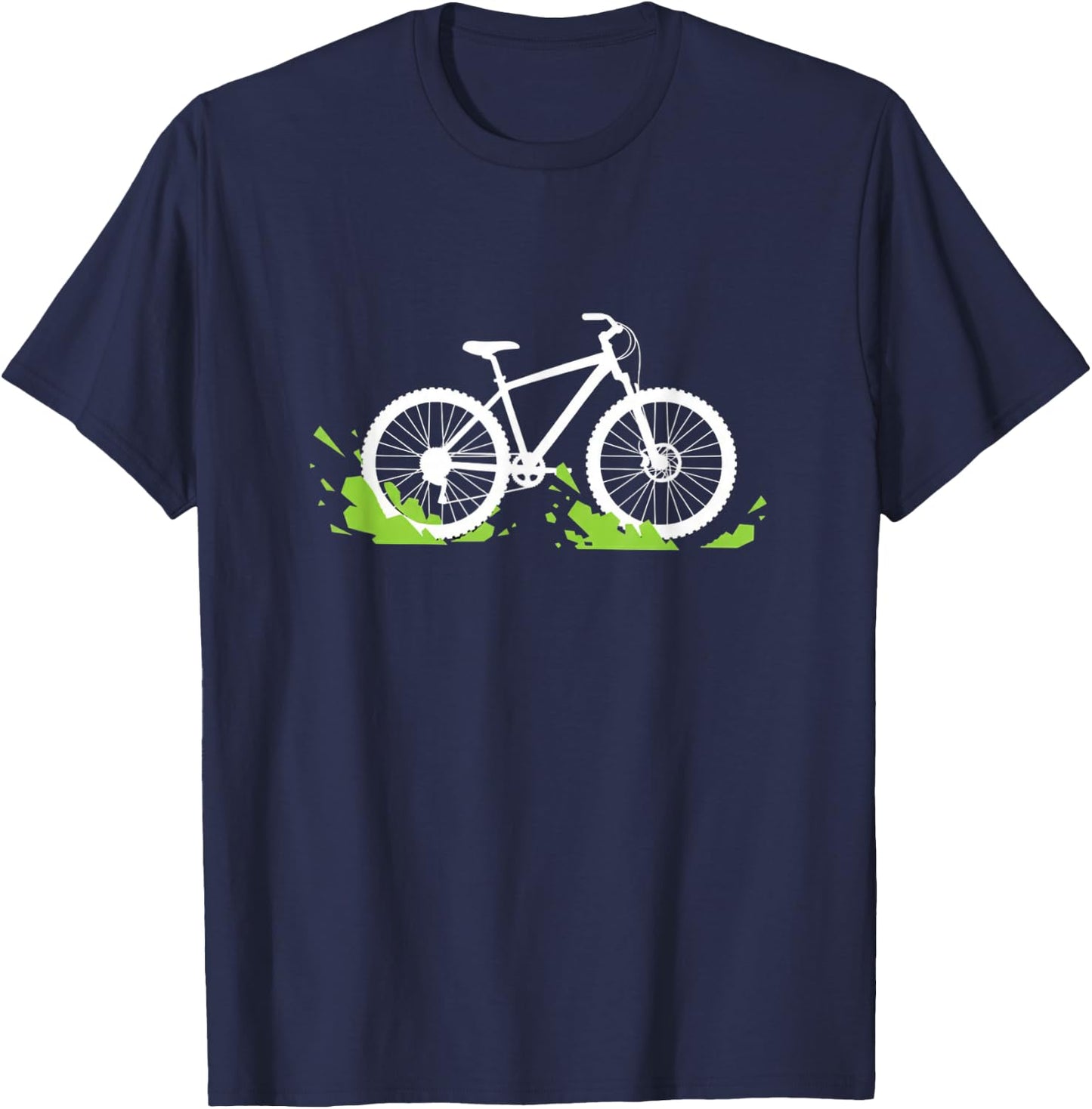 Modernes Design für Radfahrer mit Fahrradmotiv T-Shirt - T-Shirt | Navy