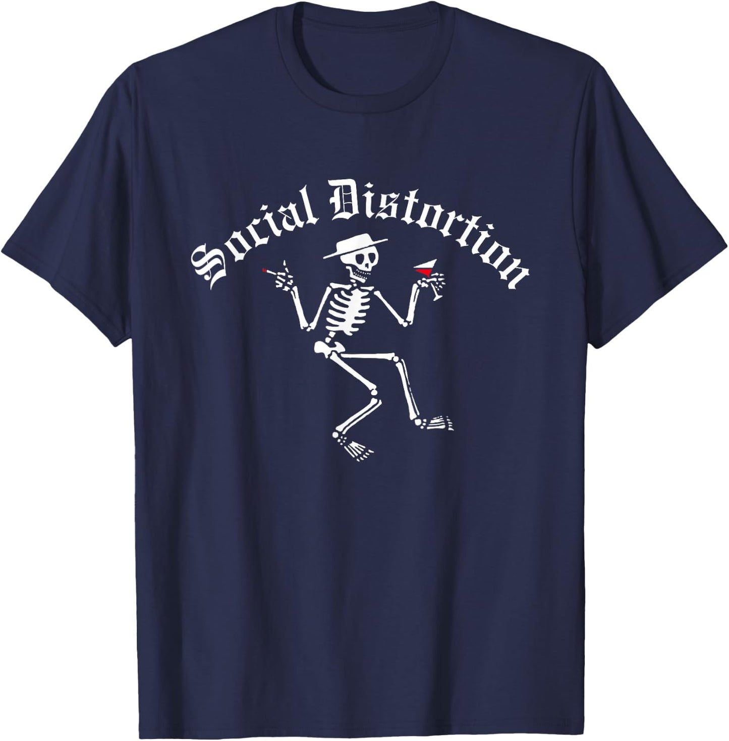 Official Social Distortion Skelly , black T-Shirt - T-Shirt | Navy
