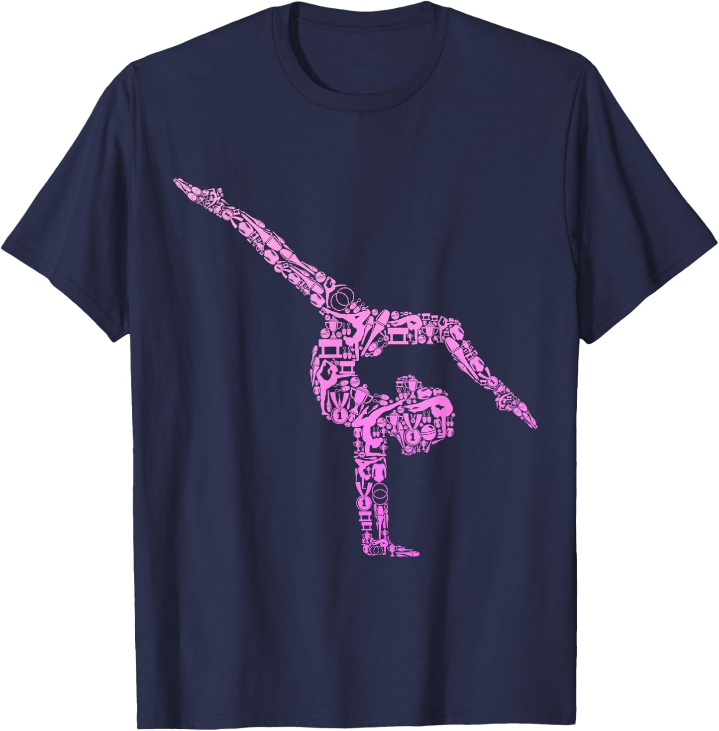 Gymnastics Children's Girls' T-Shirt - T-Shirt | Navy