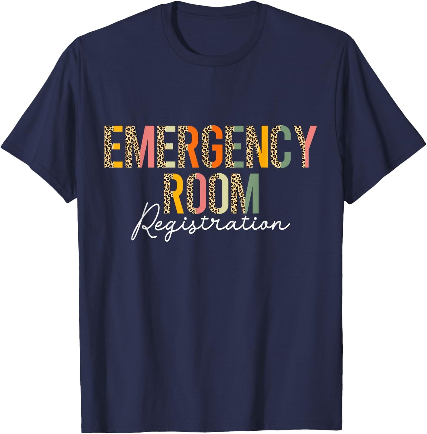 Emergency Room Registration Patient ER Registrar Nursing T-Shirt - T-Shirt | Navy