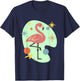 Atomic Flamingo Mid Century Modern Retro Design T-Shirt - T-Shirt | Navy