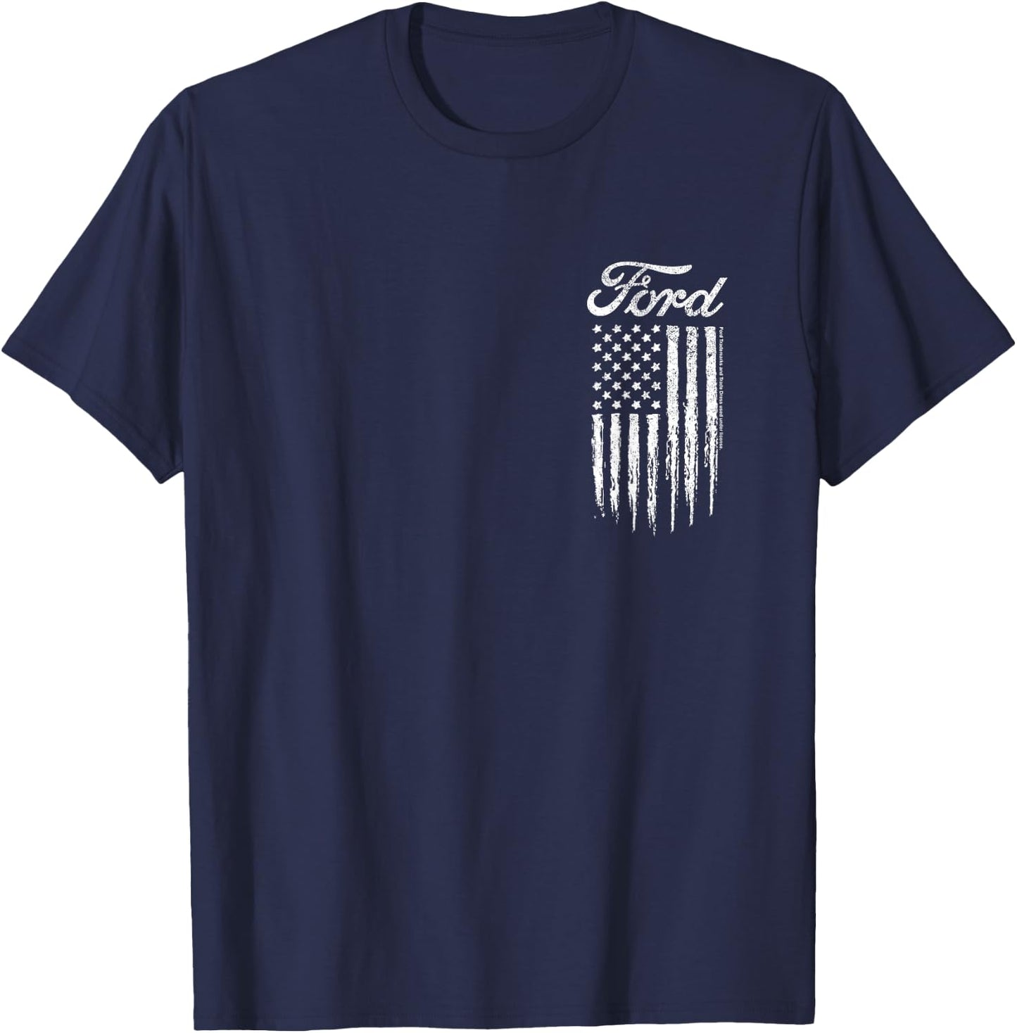 Ford Americana Logo , Black, S T-Shirt - T-Shirt | Navy