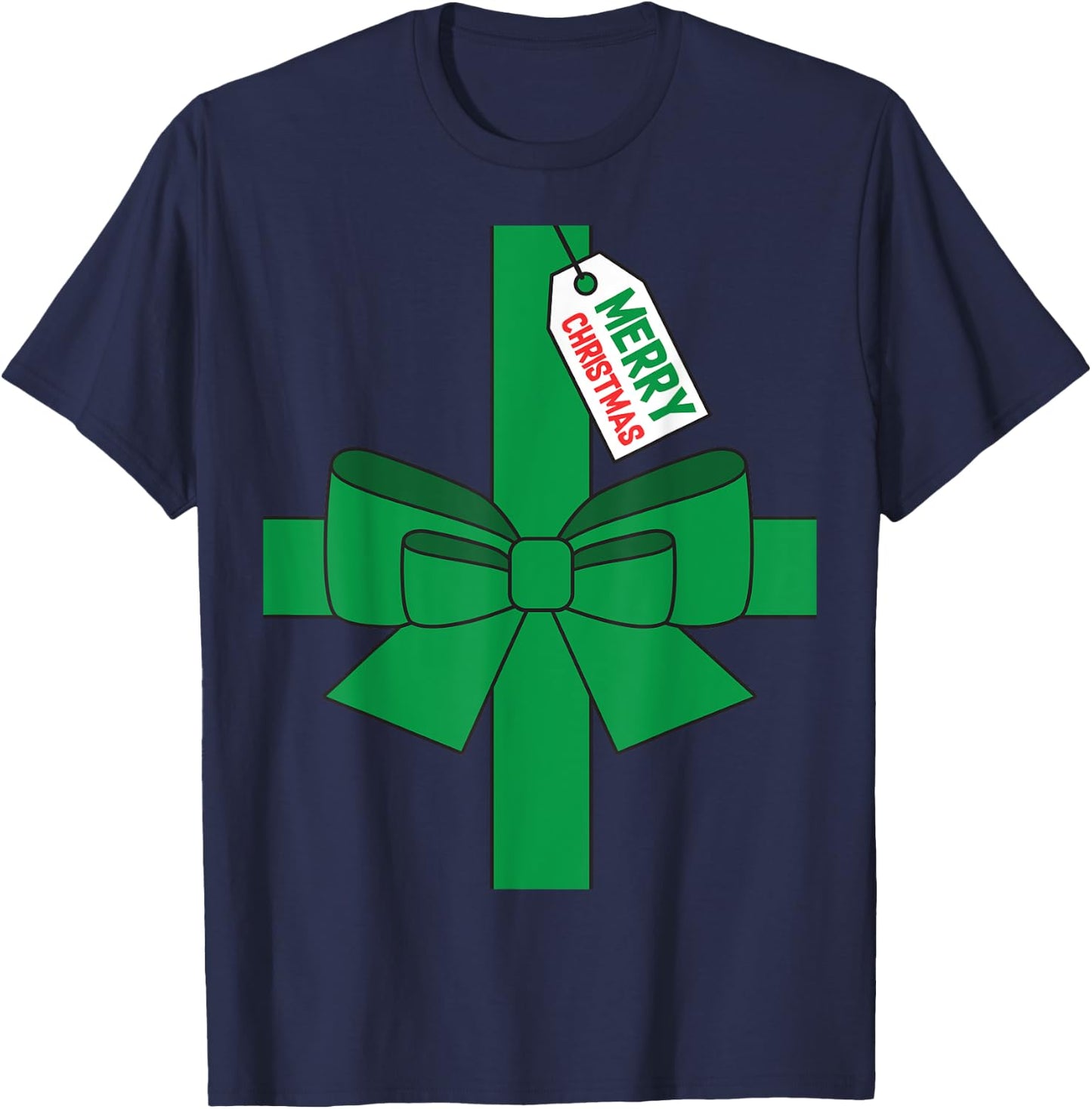 Super Ugly Christmas Funny DIY Costume - Adult, , Red, Small, Short Sleeve T-Shirt - T-Shirt | Navy