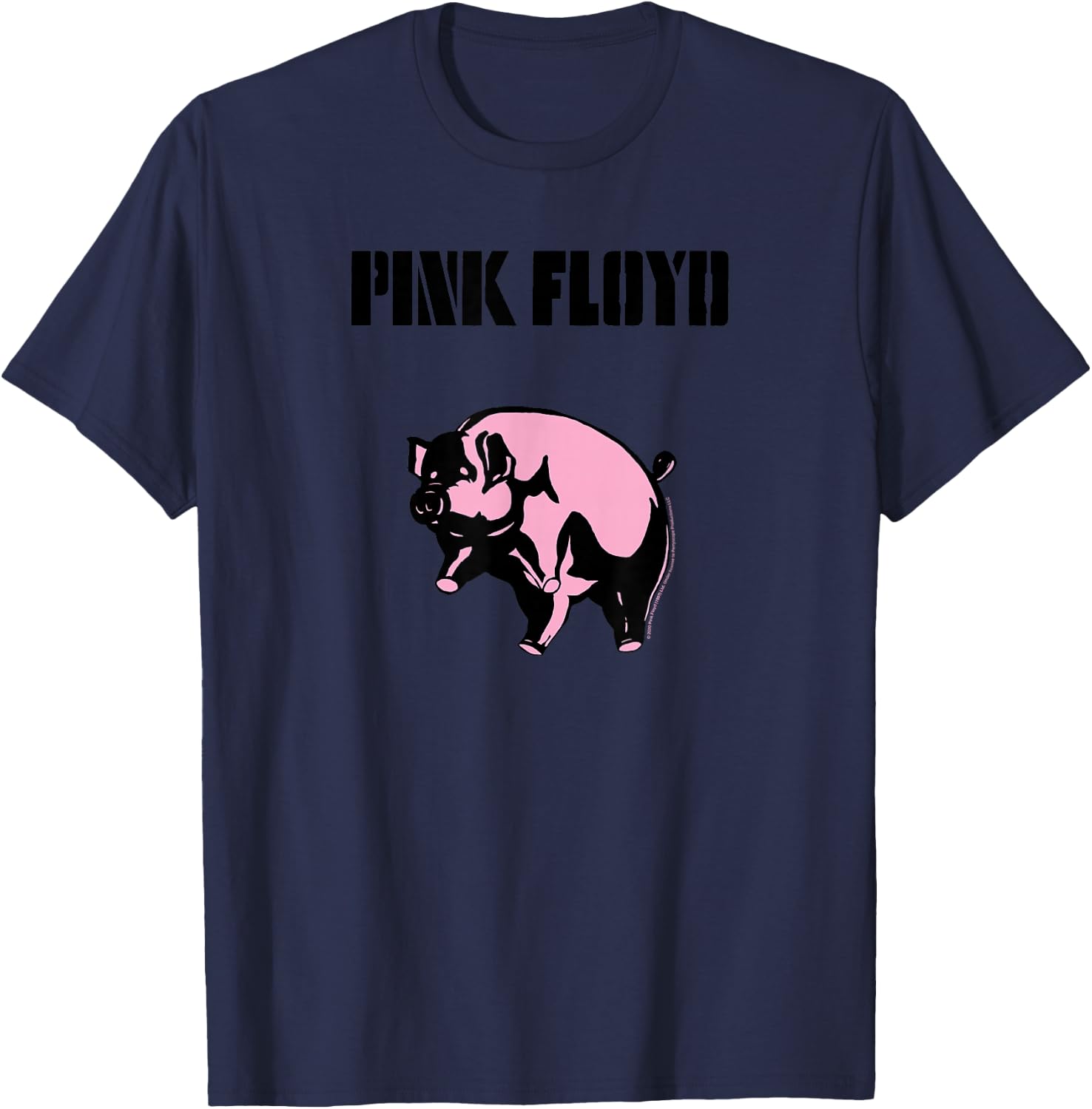 Pink Floyd Animals Flying Pig T-Shirt - T-Shirt | Navy