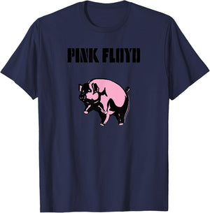 Pink Floyd Animals Flying Pig T-Shirt - T-Shirt | Navy