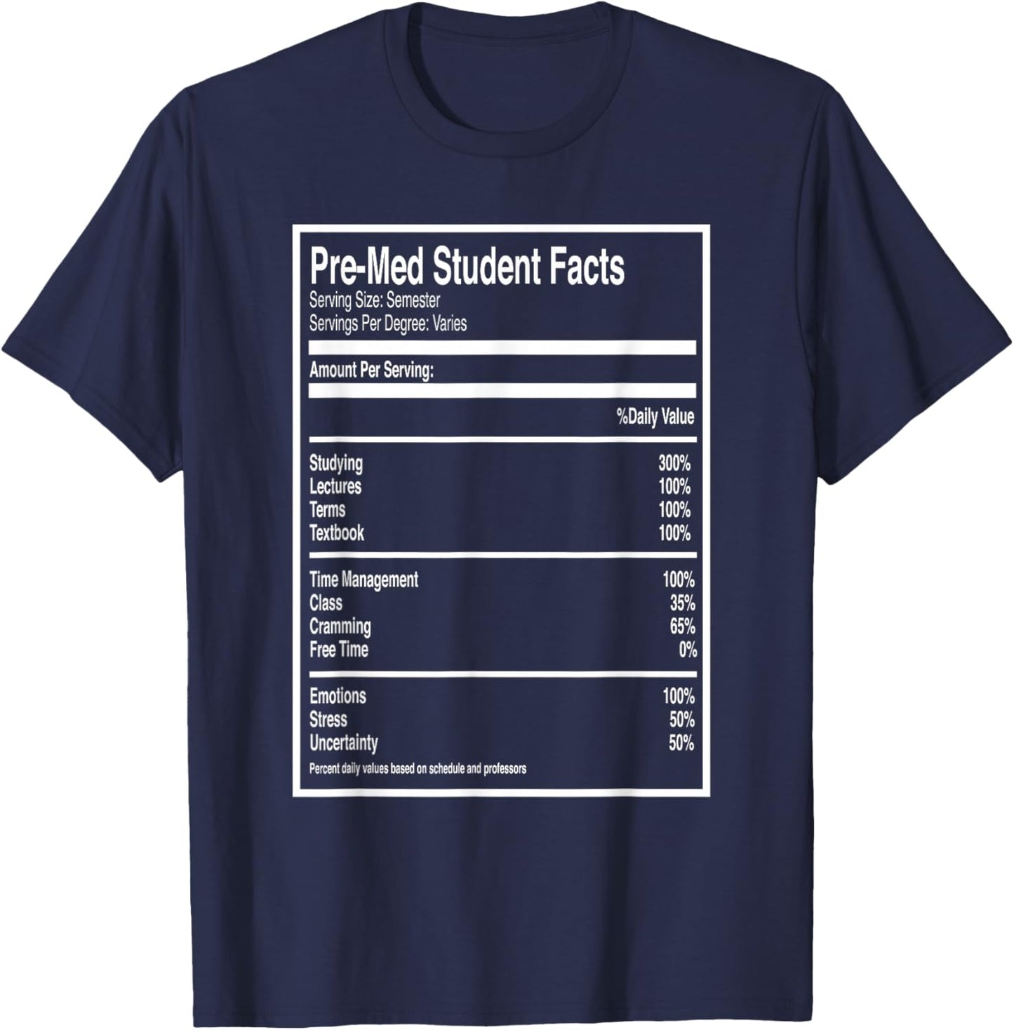 Pre-Med College Student for Medical Students T-Shirt - T-Shirt | Navy