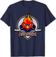 Conceptual Firebirds Ice Hockey Logo Motif American Sports T-Shirt - T-Shirt | Navy