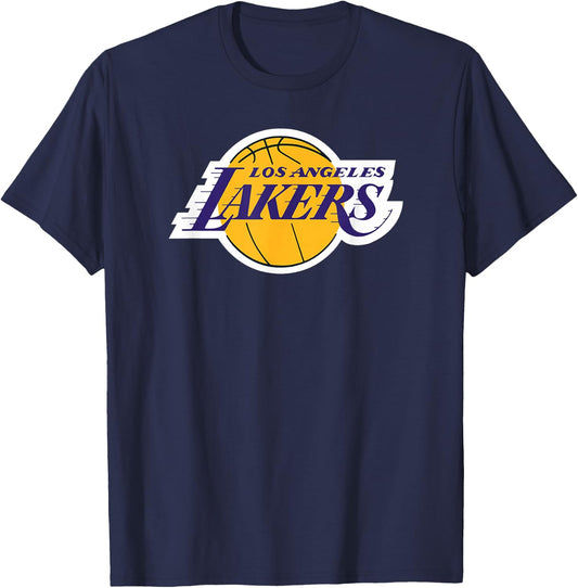 NBA Los Angeles Lakers Offizielles Lizenzprodukt T-Shirt - T-Shirt | Navy