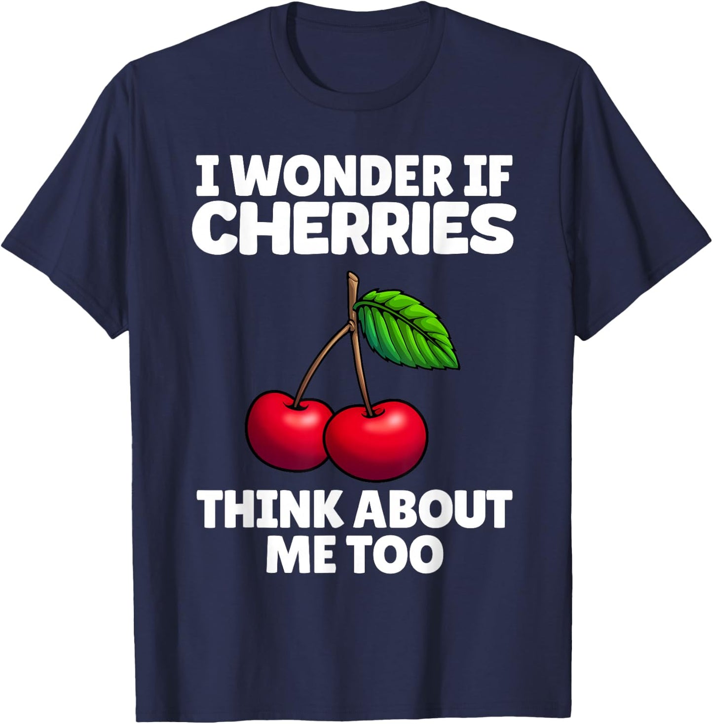 Cherry Graphic Women Kids Cherry Print Cherry Lover T-Shirt - T-Shirt | Navy