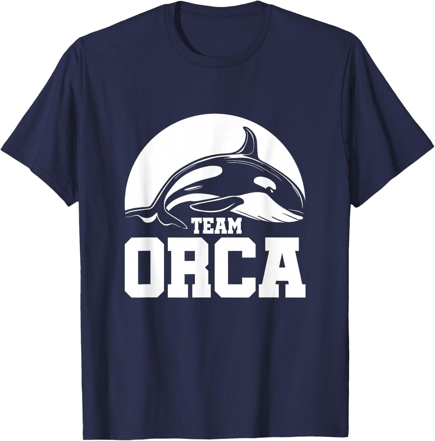 Team Orca Orcas Whale Lover T-Shirt - T-Shirt | Navy