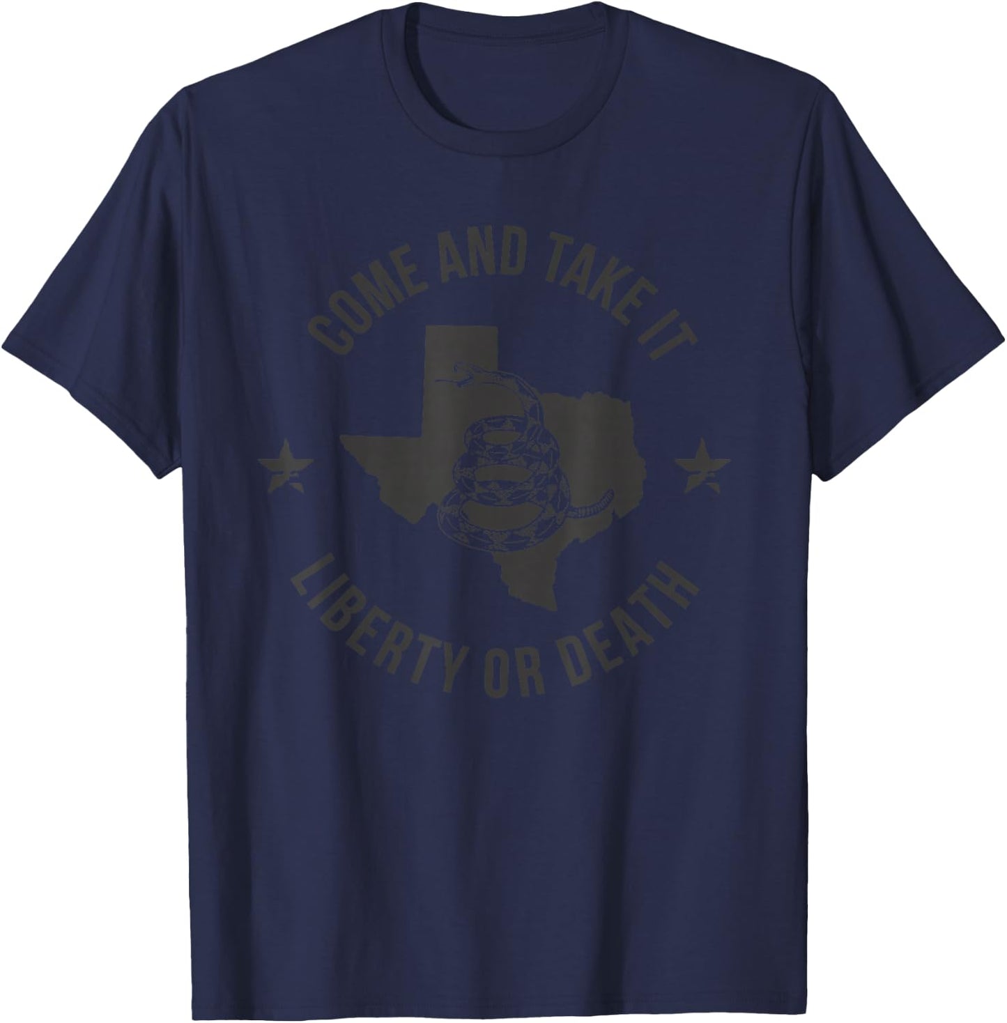 Come and Take It - Liberty or Death - Texas - Tactical Black T-Shirt - T-Shirt | Navy