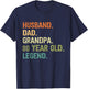 Husband dad grandpa 80 year old 80th birthday fathers day T-Shirt - T-Shirt | Navy