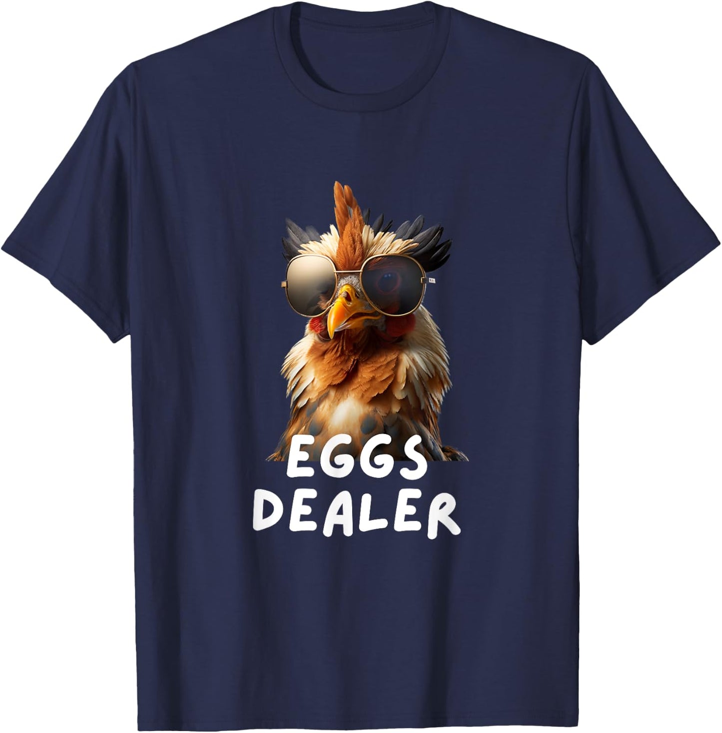 Eggs dealer funny chicken coop hendl chicken eggs , Black T-Shirt - T-Shirt | Navy