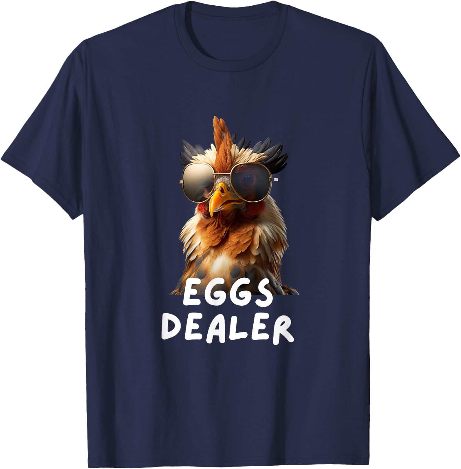 Eggs dealer funny chicken coop hendl chicken eggs , Black T-Shirt - T-Shirt | Navy