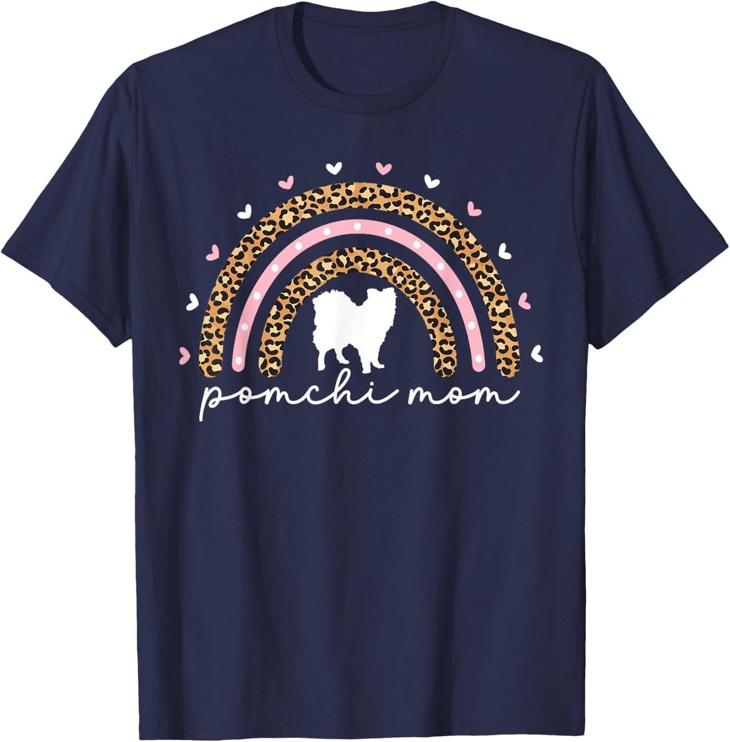 Cute Pomchi Mom Mama Pom-Chi Dog Lovers Mom Funny T-Shirt - T-Shirt | Navy