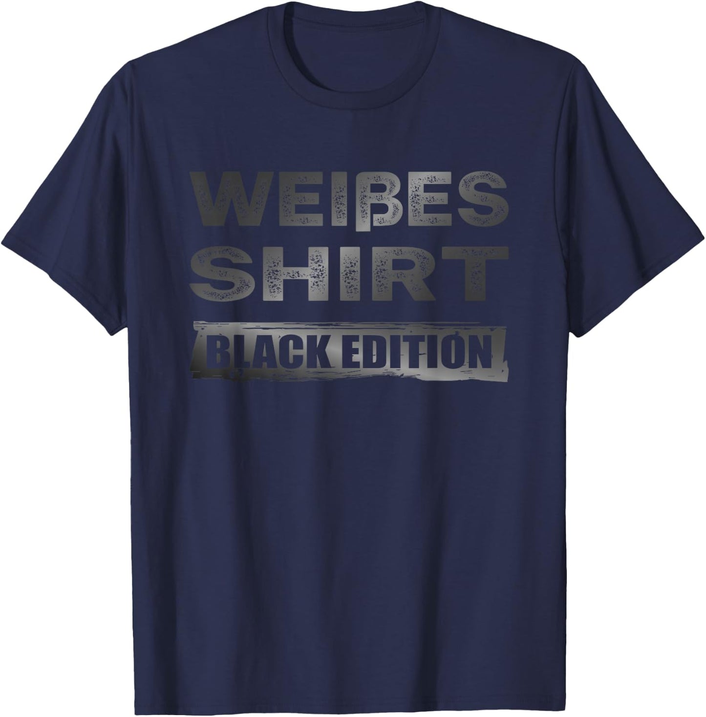 Sarcasm Black Edition: White , black T-Shirt - T-Shirt | Navy