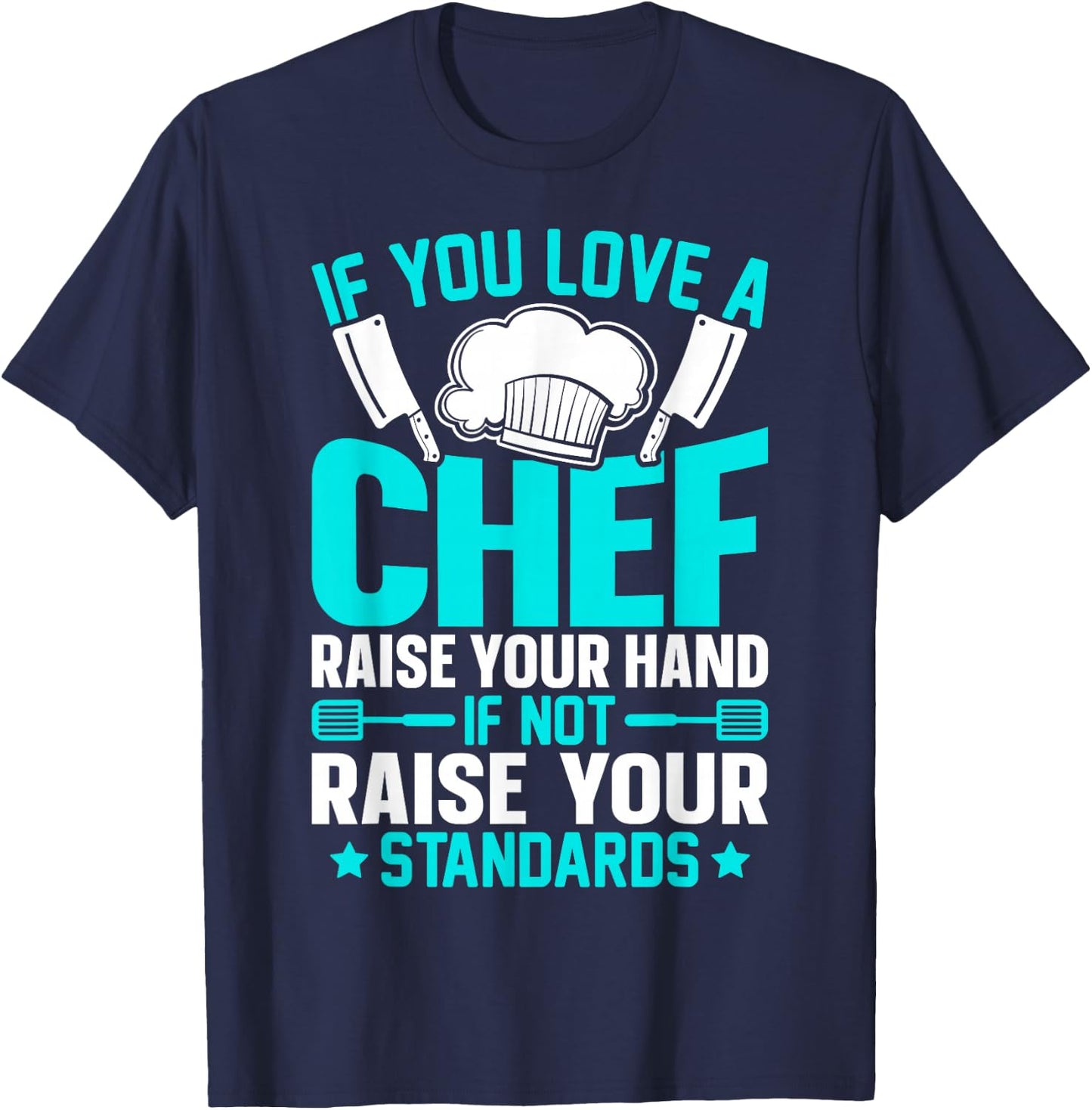Funny Chef Cooking Gifts Culinary Cook FIDIMA -Adults Black T-Shirt - T-Shirt | Navy