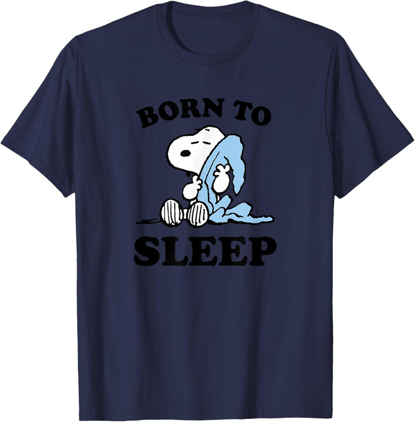 Peanuts - Snoopy Born To Sleep , gray T-Shirt - T-Shirt | Navy