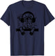 Funny Goat Wearing Headphones T-Shirt - T-Shirt | Navy