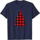 Red Buffalo Plaid Christmas Tree Matching Christmas T-Shirt - T-Shirt | Navy