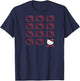 Hello Kitty Real Raglan Baseball T-Shirt - T-Shirt | Navy