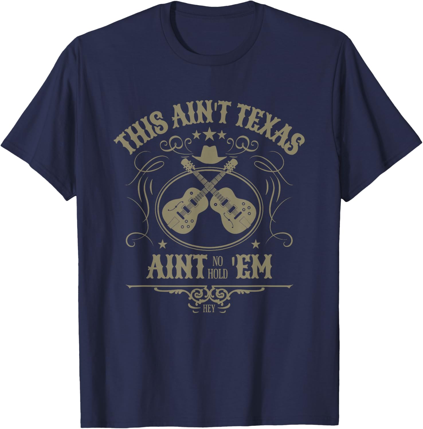 This Ain’t Texas Cowgirl Queen This Ain't No Texas Holdem T-Shirt - T-Shirt | Navy