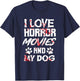 Horror Movies Scary Film Lovers Halloween Fans Thriller T-Shirt - T-Shirt | Navy