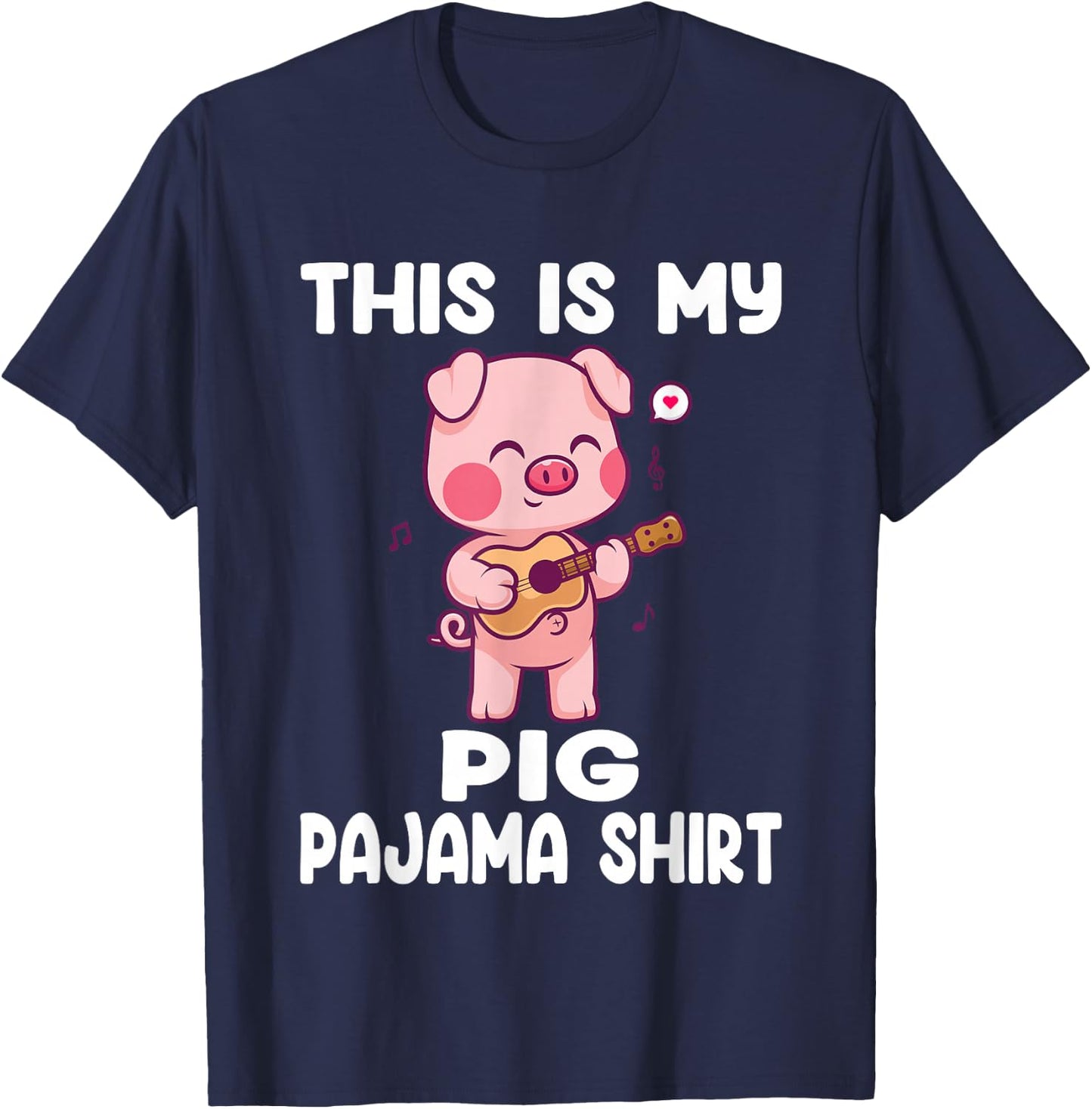 My Pig Pajama Shirt Women Pig Pjs Cute Pig Stuff Farmer Girl T-Shirt - T-Shirt | Navy