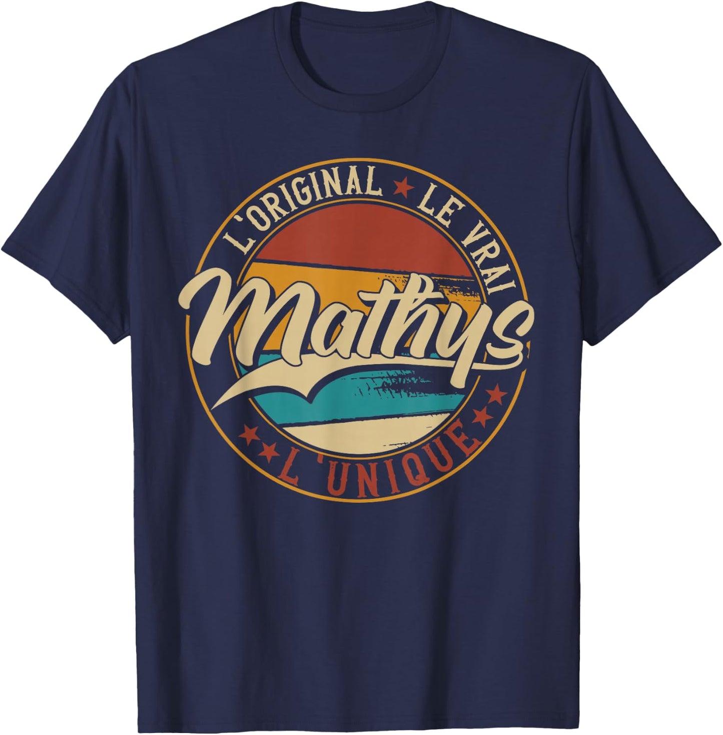 Mathys The Original The True The Unique Men & Boys , Black, S T-Shirt - T-Shirt | Navy