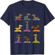 Dachshund Yoga T-Shirt - T-Shirt | Navy