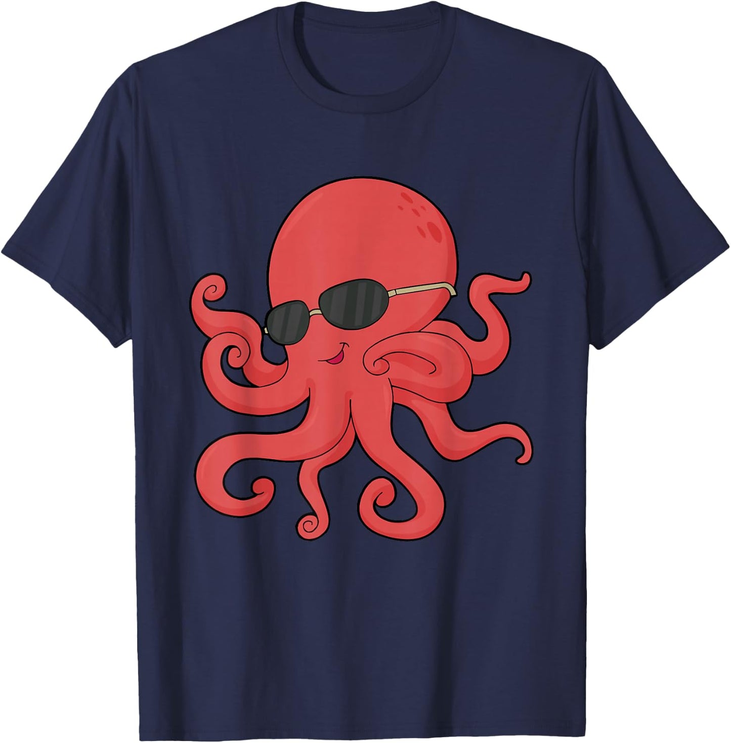Octopus T Shirt Women Boys Girls Kids T-Shirt - T-Shirt | Navy