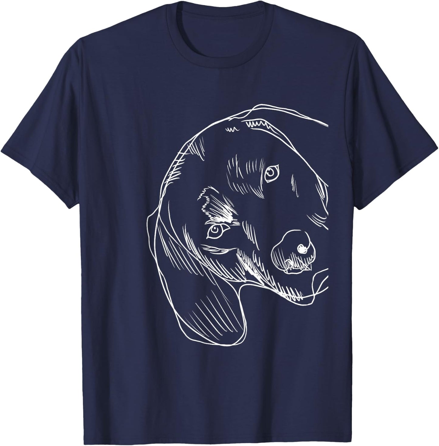 Funny Dog Plott Hound T-Shirt - T-Shirt | Navy