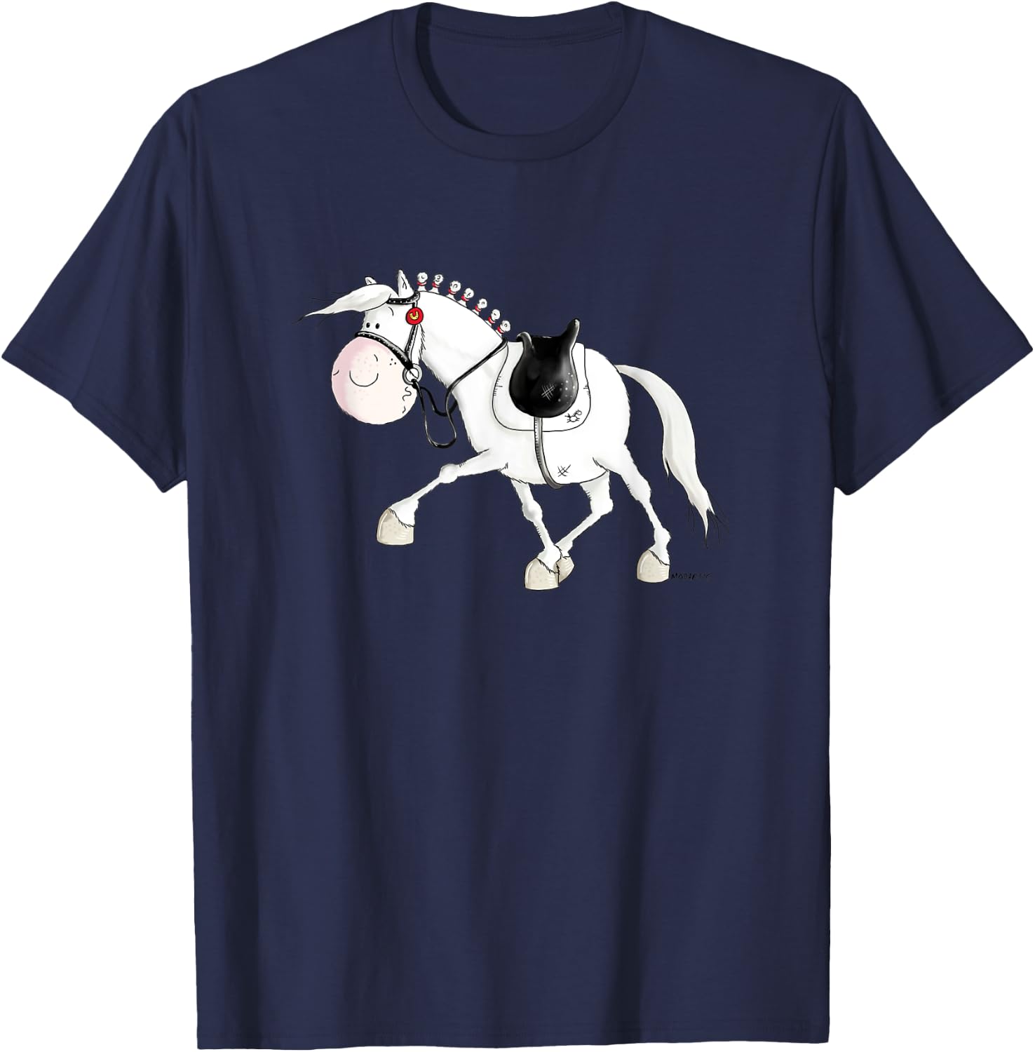 Funny Dressage Horse I Horse Gift Horse Rider And Lover T-Shirt - T-Shirt | Navy