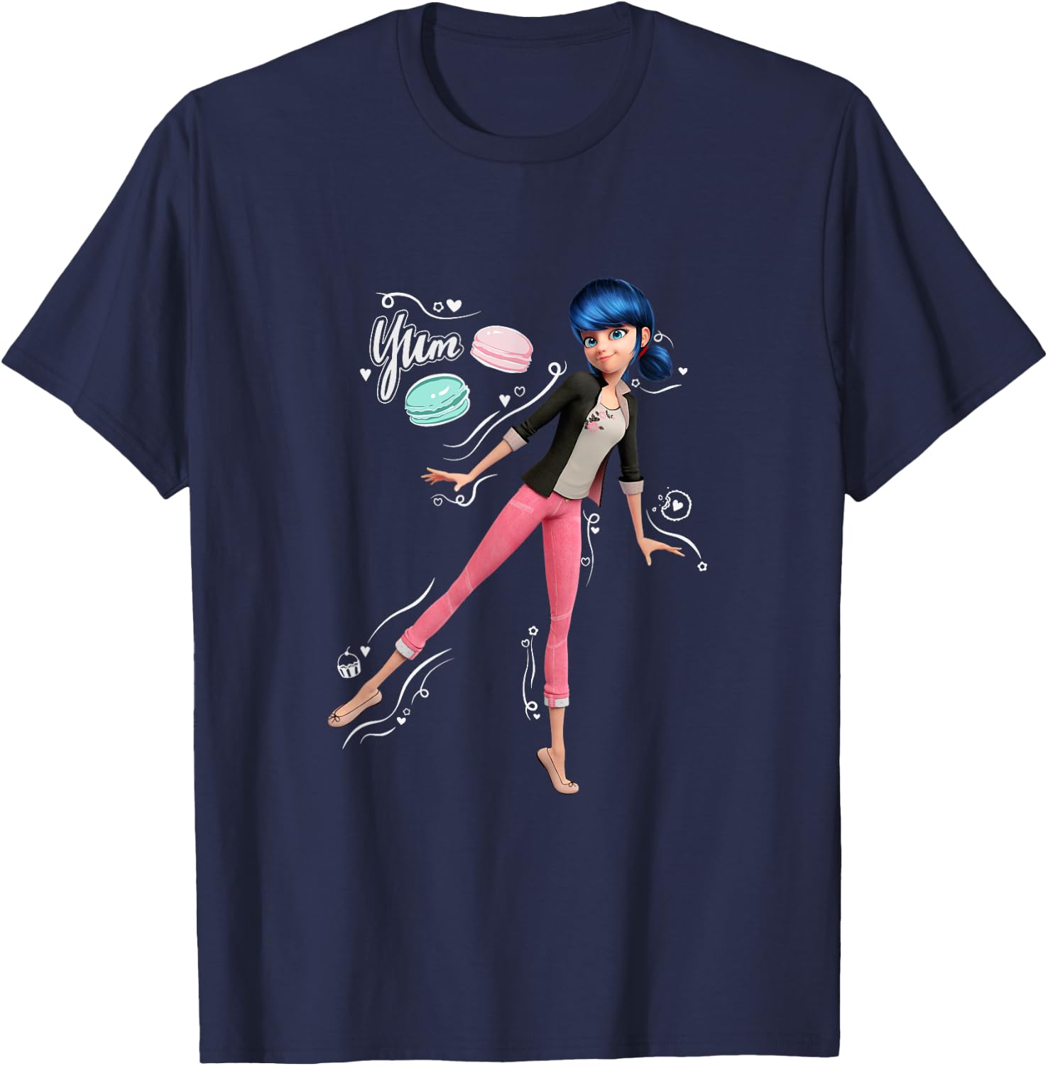 Miraculous Ladybug Marinette Bakery T-Shirt - T-Shirt | Navy