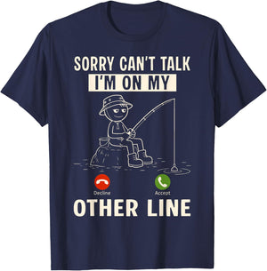 Funny Fishing Shirts for Anglers Fishermen Dads Grandpa T-Shirt - T-Shirt | Navy