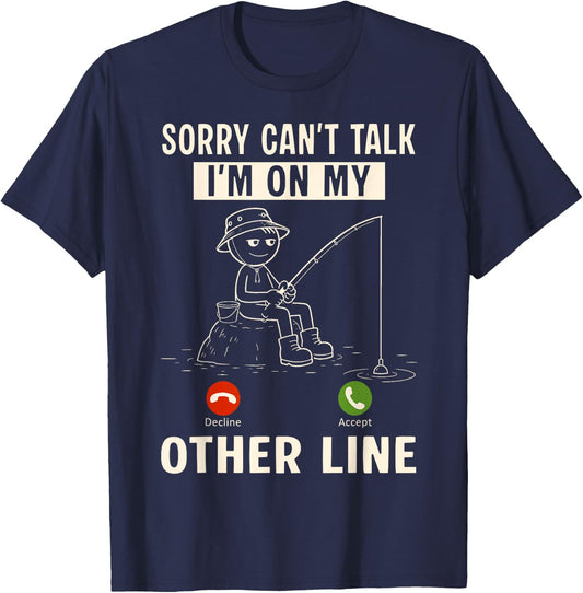 Funny Fishing Shirts for Anglers Fishermen Dads Grandpa T-Shirt - T-Shirt | Navy