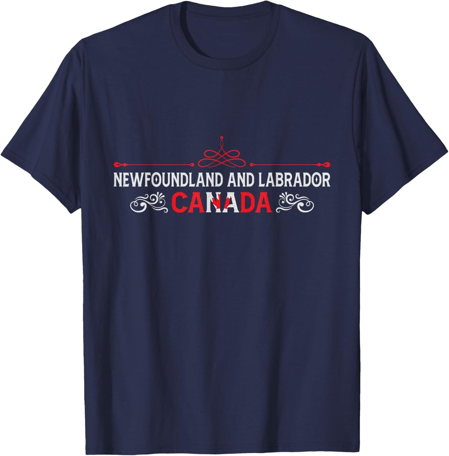 Newfoundland and Labrador Canada - Newfoundland Souvenir T-Shirt - T-Shirt | Navy