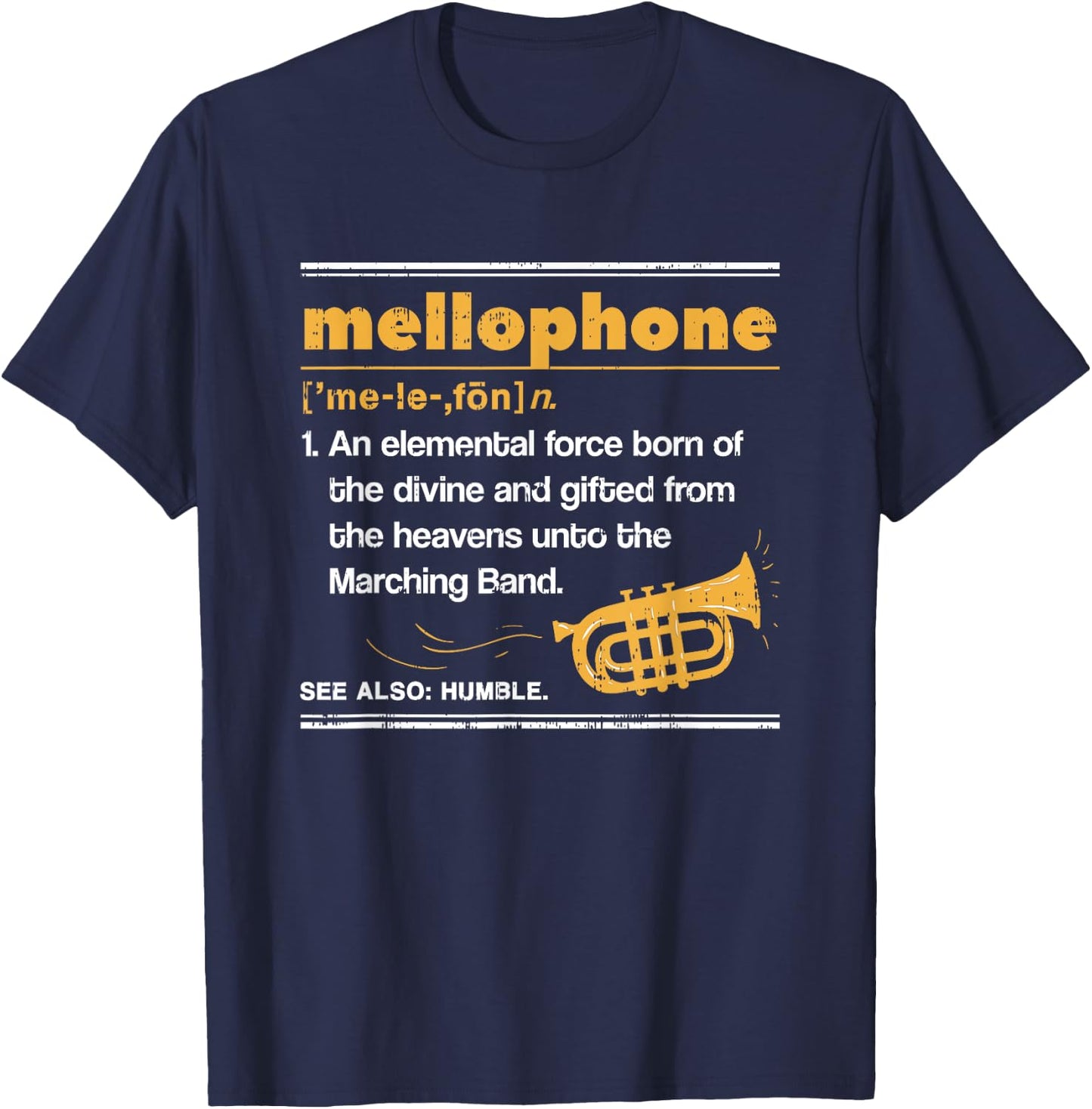 Mellophone I Definition Shirt French Horn T-Shirt - T-Shirt | Navy