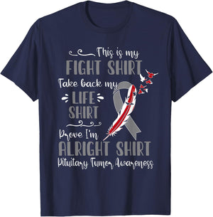 Pituitary Tumor Awareness My Fight T-Shirt - T-Shirt | Navy