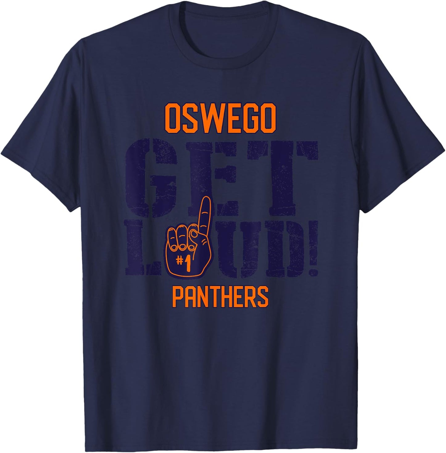 Oswego High School GET LOUD Panthers T-Shirt - T-Shirt | Navy