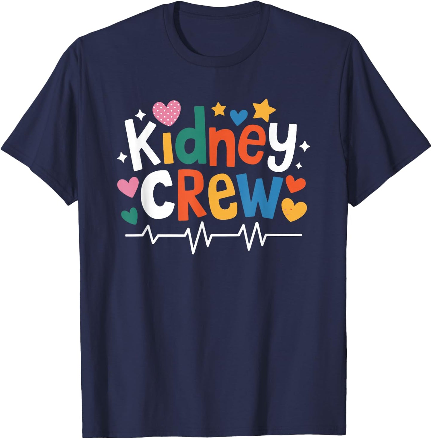 Dialysis Tech Kidney Crew, Dialysis Technician Kidney Nurse T-Shirt - T-Shirt | Navy