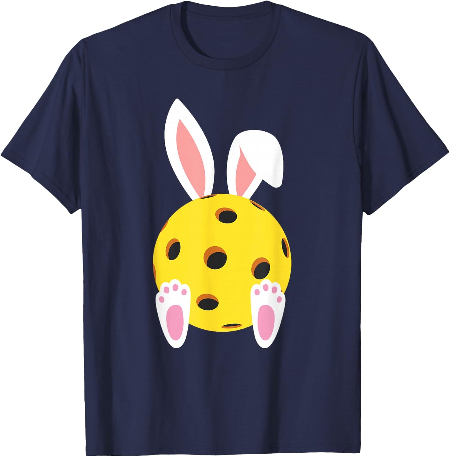 Easter Bunny Pickleball Funny Easter Rabbit T-Shirt - T-Shirt | Navy