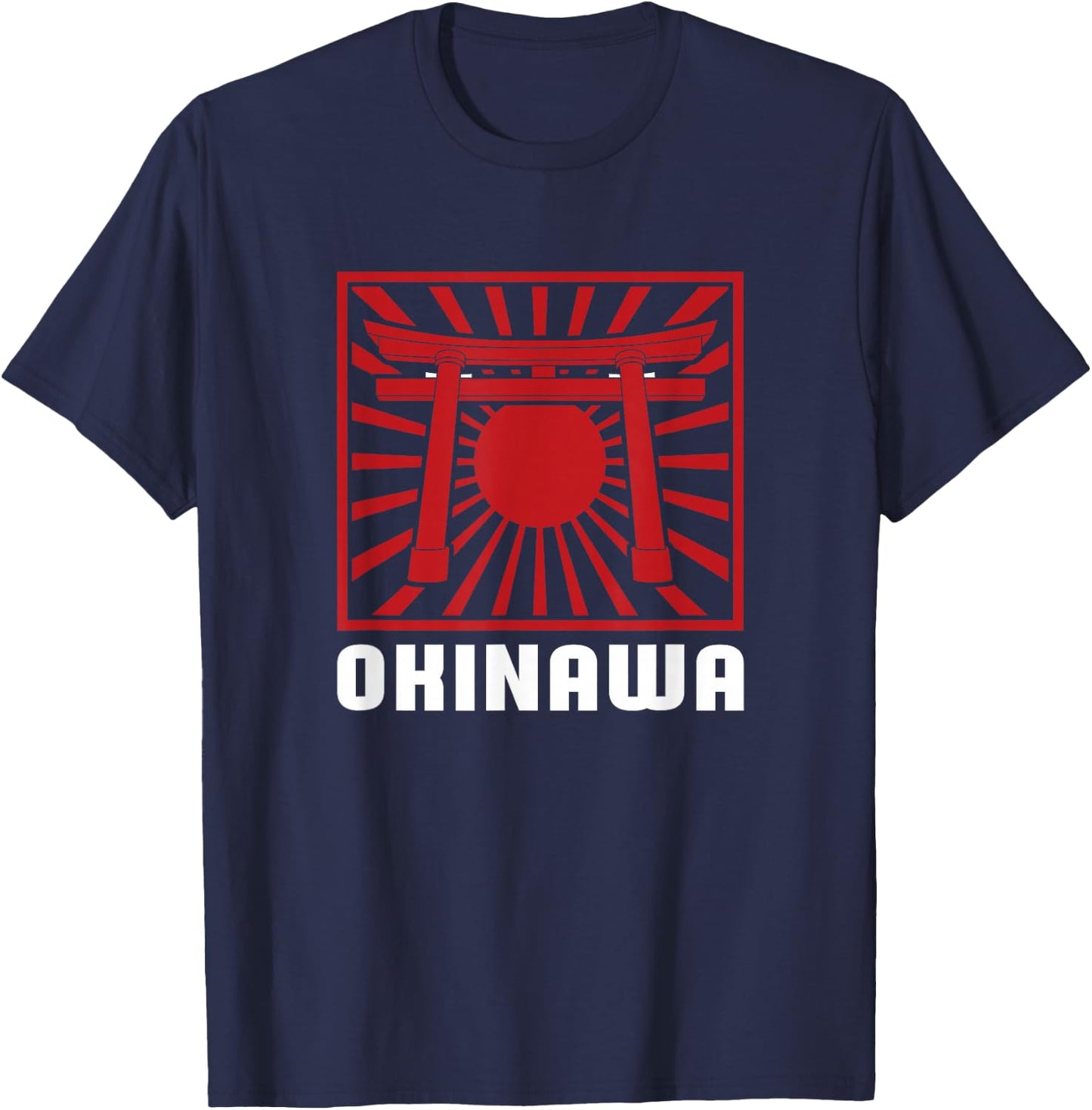 Japanese Island Art - Okinawa Japan T-Shirt - T-Shirt | Navy
