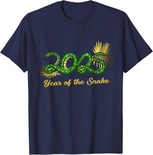 Zodiac Chinese New Year of the Snake 2025 Men Women Kids T-Shirt - T-Shirt | Navy