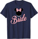 Minnie Mouse - Bride Crew Ear Silhouette T-Shirt - T-Shirt | Navy