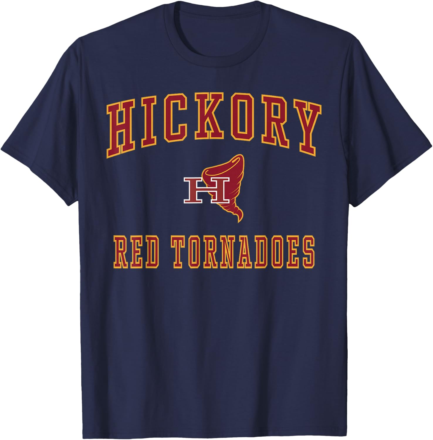 Hickory High School Red Tornadoes T-Shirt - T-Shirt | Navy