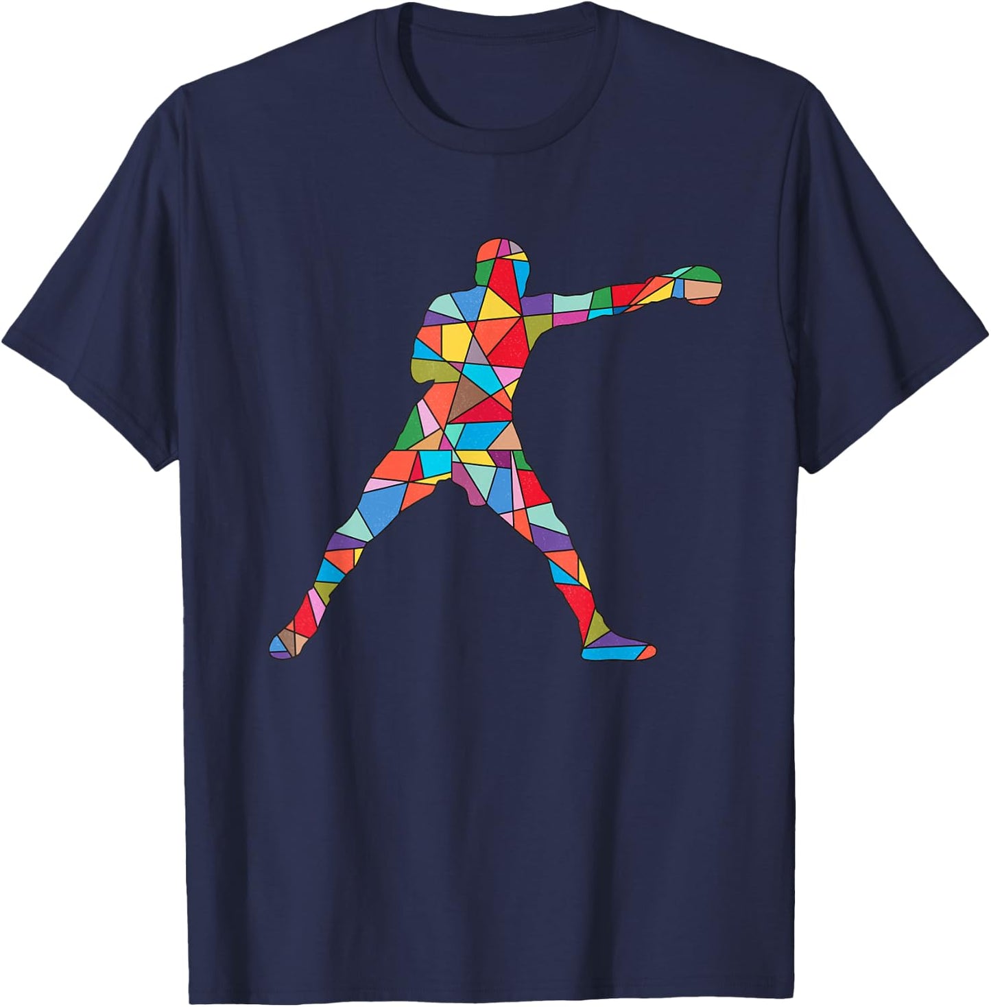 Boxing Sports Athletes Boys Men Kids Boxer T-Shirt - T-Shirt | Navy